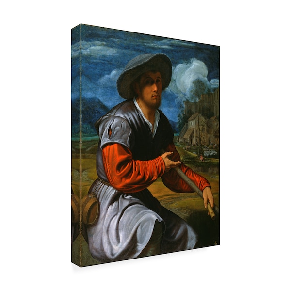 Savoldo 'Shepherd With A Flute' Canvas Art,14x19